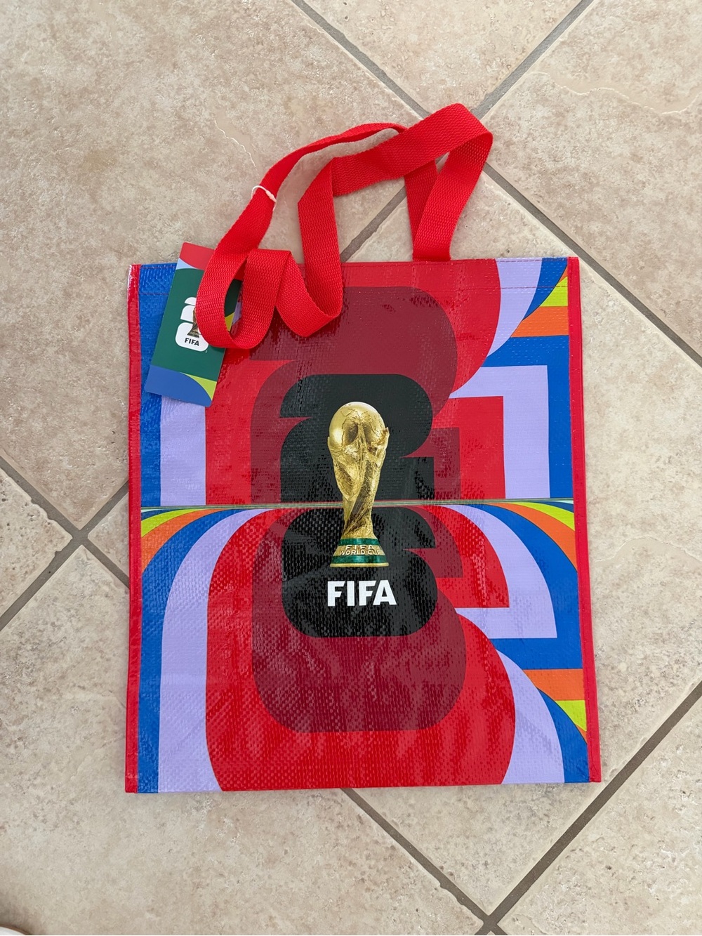FIFA World Cup 2026 Reusable Tote Bag Official Licensed NWT Hard to find design